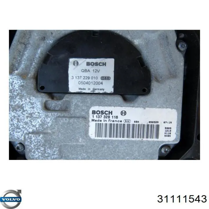 Ventilador elétrico de esfriamento montado (motor + roda de aletas) 31111543 Volvo