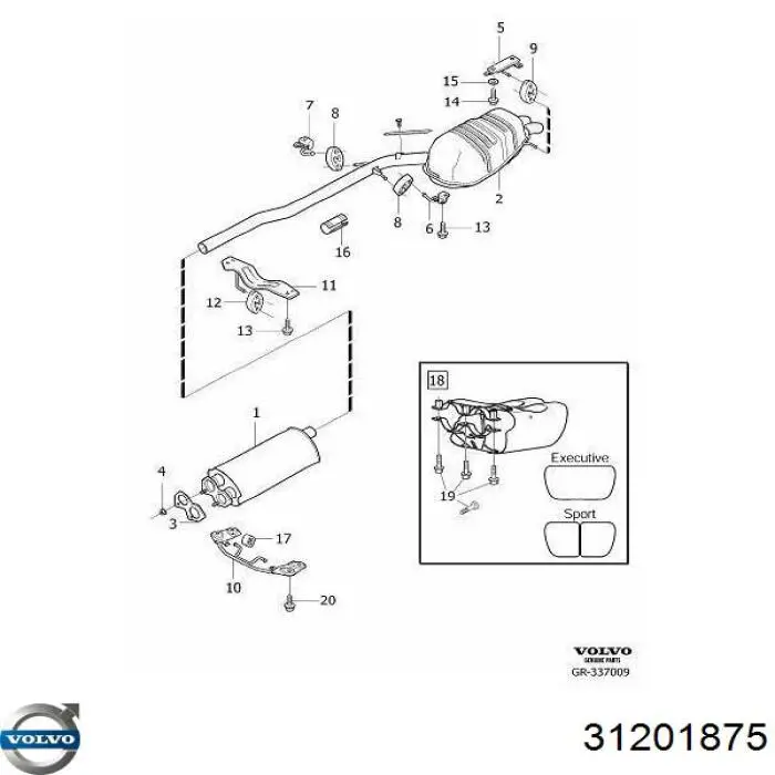  Volvo 31201875 цена, от 1164.63 USD