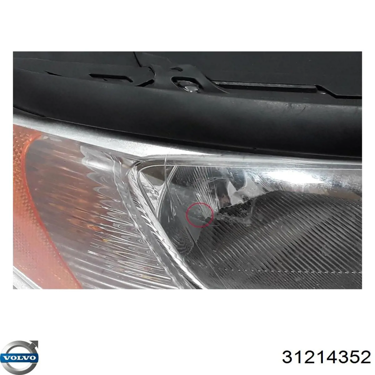 Купить 31214352 Volvo Фара основная правая