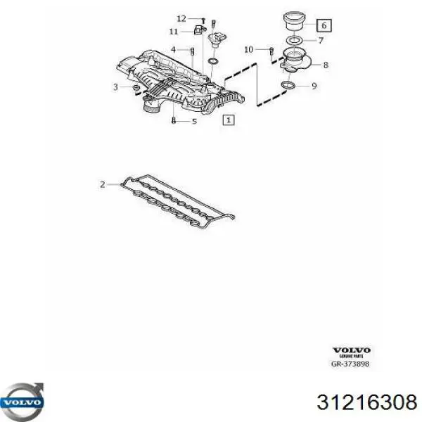 Купить 31216308 Volvo Датчик MAP
