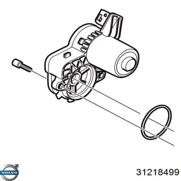Мотор привода линзы зеркала заднего вида Volvo 31218499 цена, от 191.42 USD