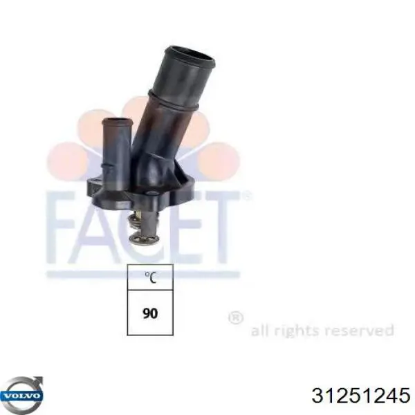 Термостат в корпусе Volvo 31251245 цена, от 25.68 USD