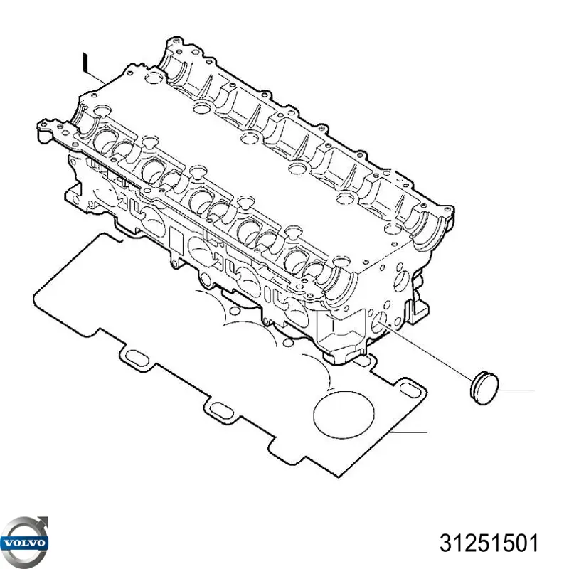Прокладка ГБЦ Volvo 31251501 цена, от 92.73 USD