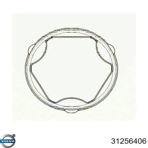 Купить 31256406 Volvo Пыльник гранаты наружный, передний