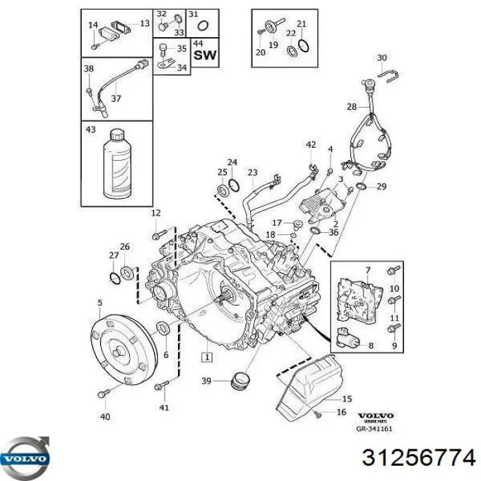 31256774 Volvo Масло в коробку передач