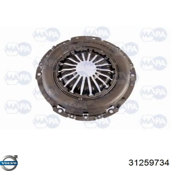Купить 31259734 Volvo Комплект сцепления (диск, корзина, подшипник)