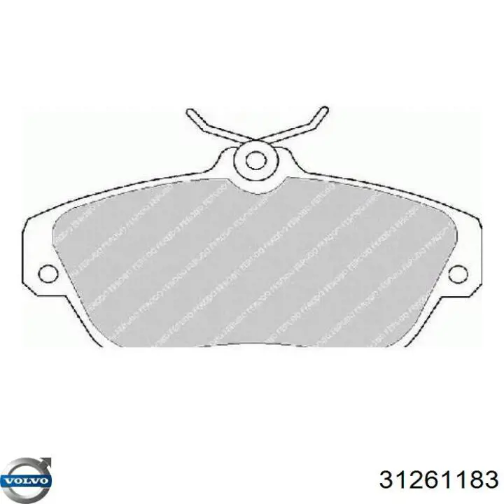 Тормозные колодки Volvo 31261183