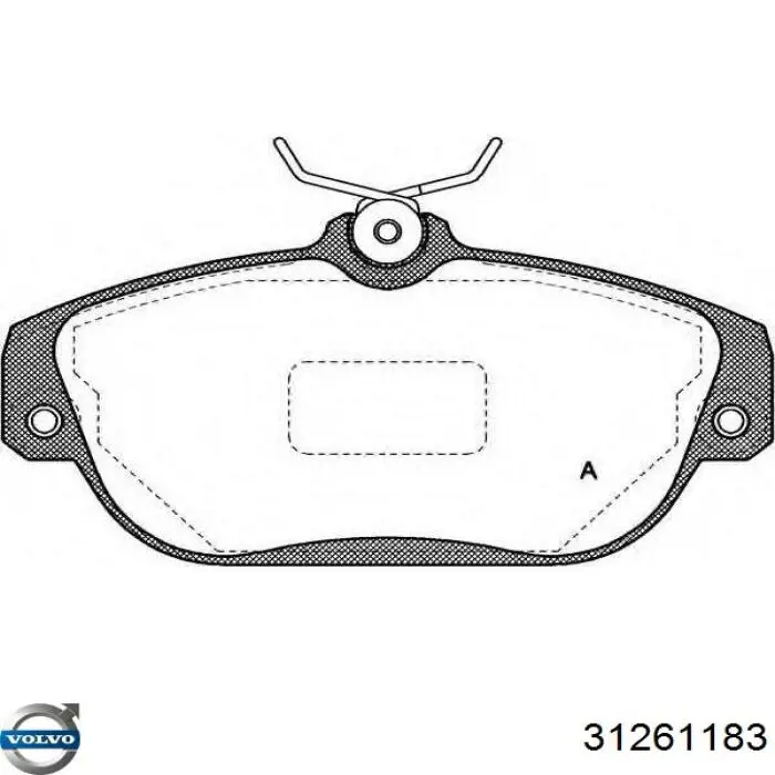 Колодки Volvo 31261183 цена, от 20.12 USD
