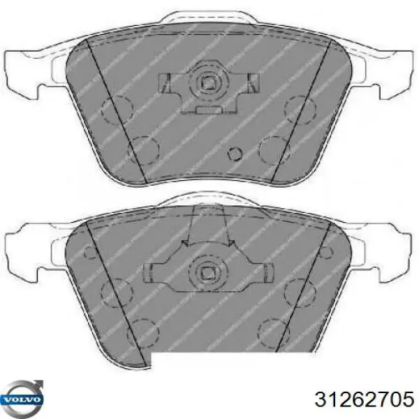 Колодки Volvo 31262705 цена, от 27.90 USD
