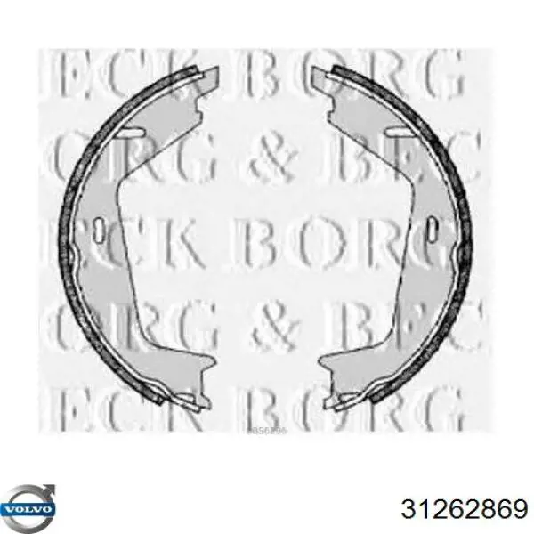 Колодки ручника 31262869 Volvo