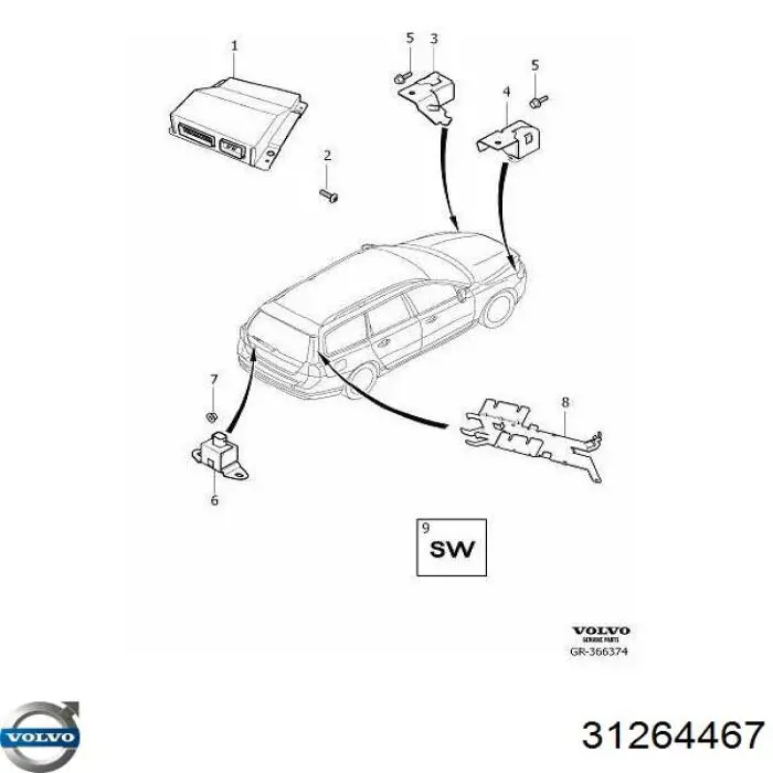  Volvo 31264467 цена, от 75.45 USD