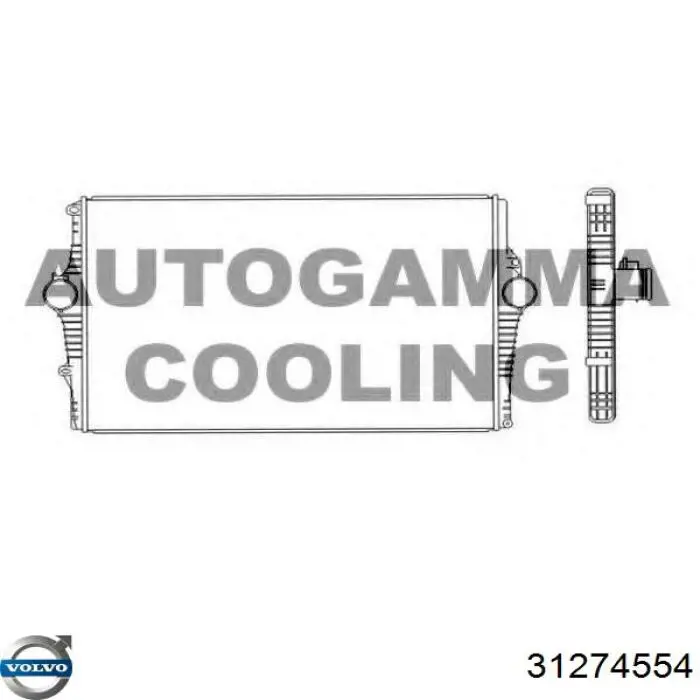 Купить 31274554 Volvo Интеркулер