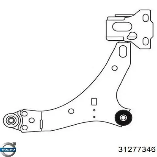 Передний нижний рычаг Volvo 31277346