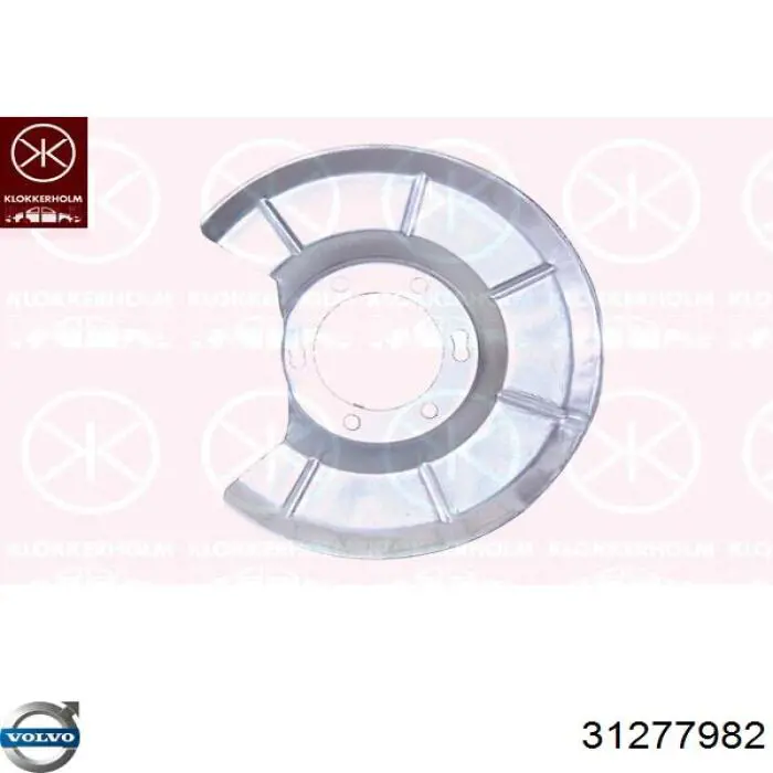 31277982 Volvo Пыльник тормозного диска заднего