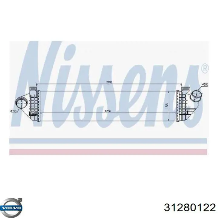 Система охлаждения наддувочного воздуха Volvo 31280122 цена, от 77.29 USD