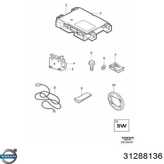 Купить 31288136 Volvo 