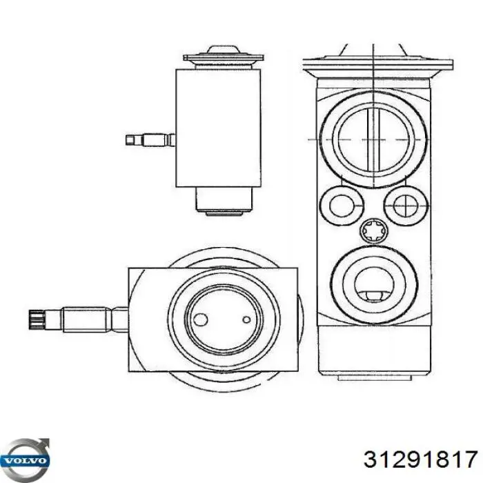 Купить 31291817 Volvo Клапан TRV кондиционера