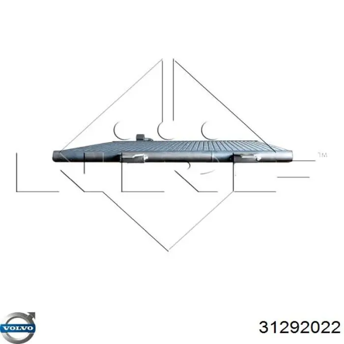 Радиатор охлаждения кондиционера Volvo 31292022