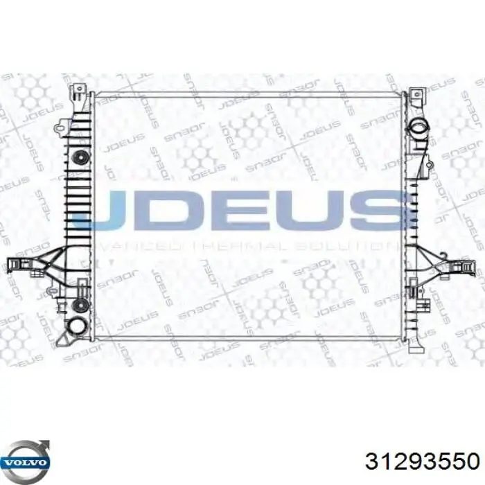 31293550 Volvo radiador de esfriamento de motor