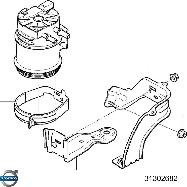 Купить 31302682 Volvo Фильтр-отстойник топлива грубой очистки