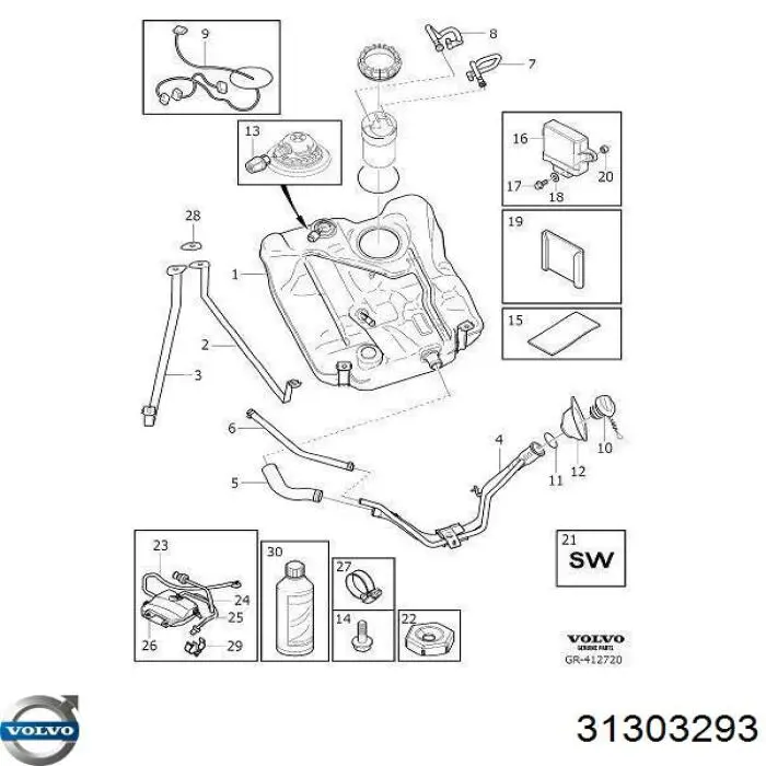  Volvo 31303293 цена, от 963.80 USD