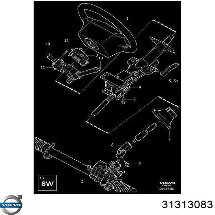 Купить 30798577 Volvo Шлейф Airbag