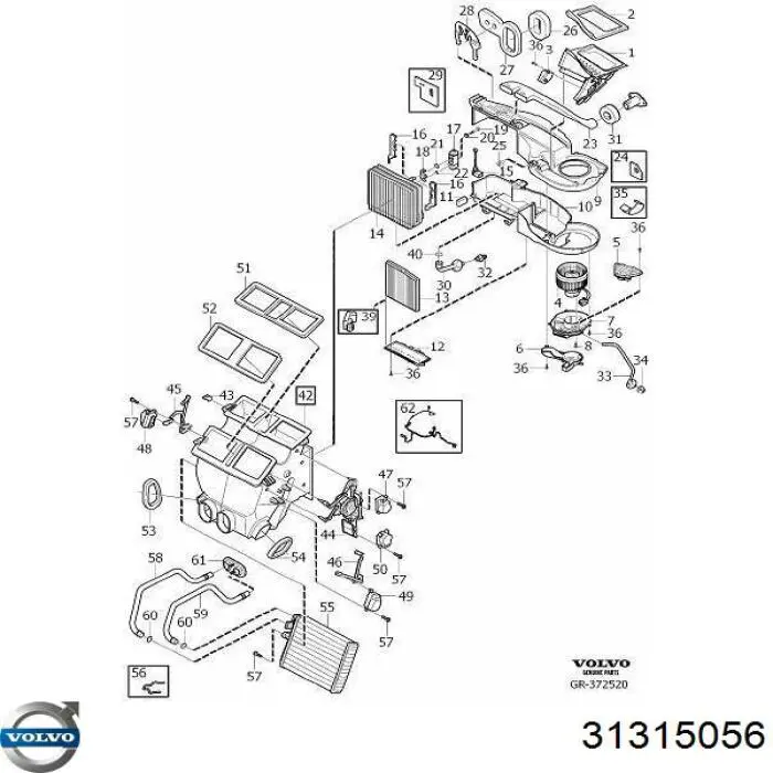  Volvo 31315056 цена, от 22.52 USD