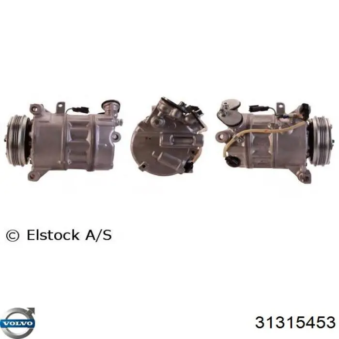 Компрессор кондиционера 31315453 Volvo