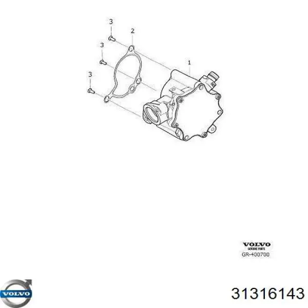 31316143 Volvo Механический вакуумный насос