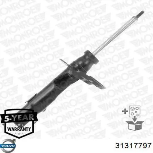 Амортизатор подвески передний левый Volvo 31317797 цена, от 51.86 USD