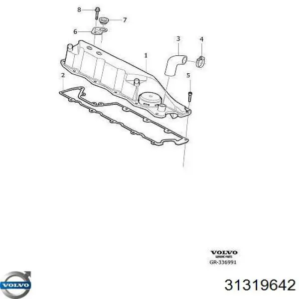 Tampa de válvulas Volvo 31319642 preço, a partir de 100,59 USD