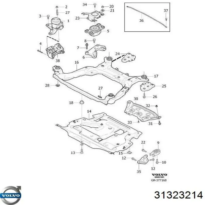  Volvo 31323214 цена, от 172.22 USD