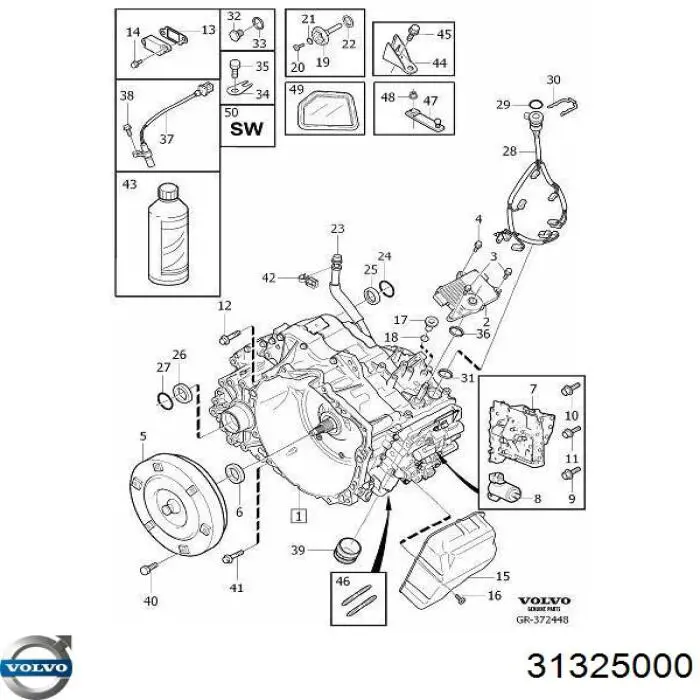 Гидротрансформатор АКПП Volvo 31325000 цена, от 168.92 USD