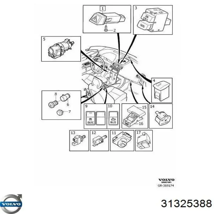  Volvo 30735506 цена, от 116.91 USD