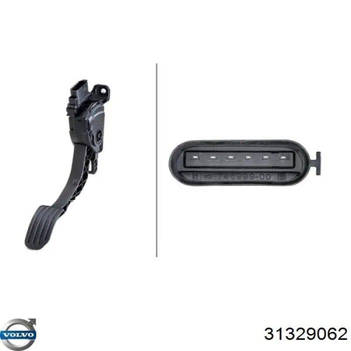 Купить 31329062 Volvo Педаль газа
