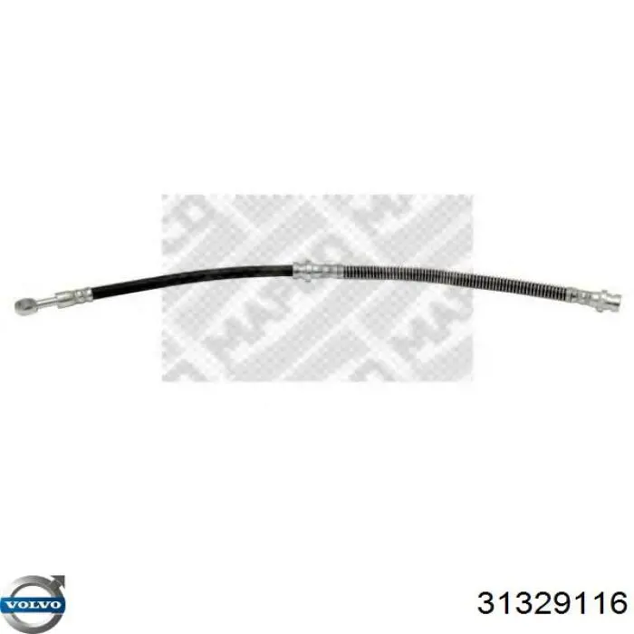 Шланг тормозной передний Volvo 31329116 цена, от 11.84 USD