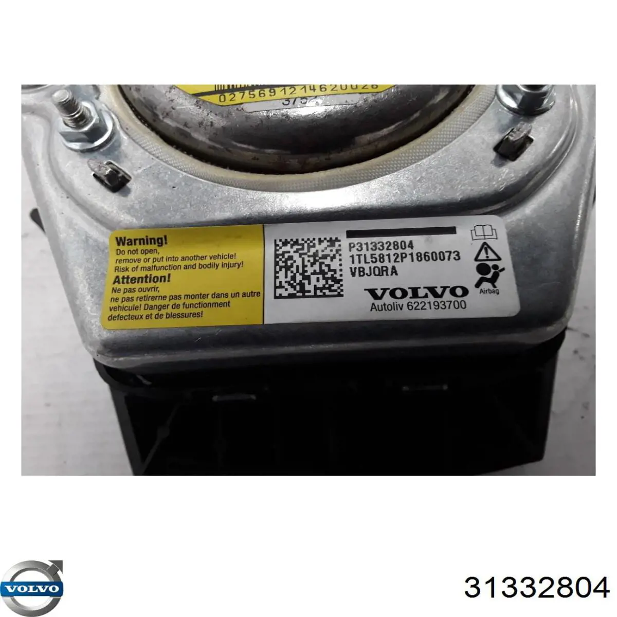 Купить 31332804 Volvo Подушка AIRBAG водительская
