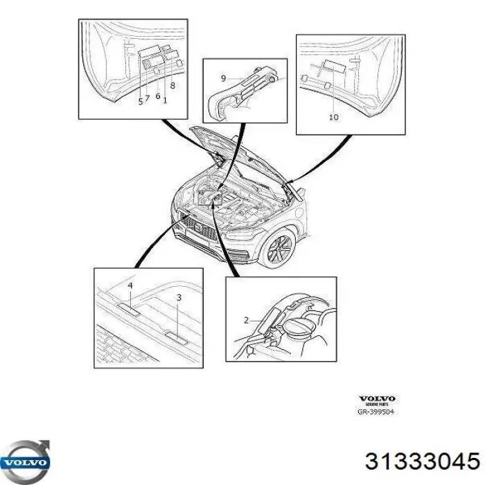  Volvo 31333045 цена, от 16.91 USD