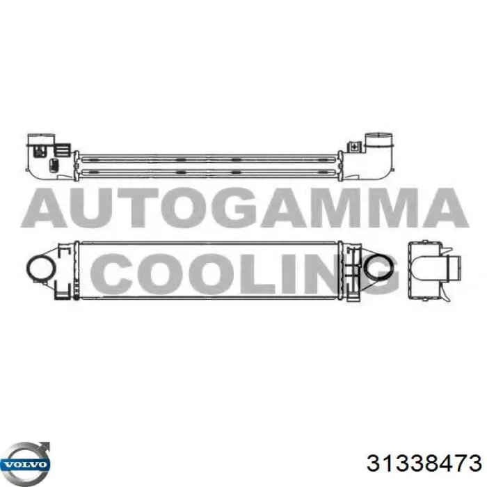 Интеркулер 31338473 Volvo