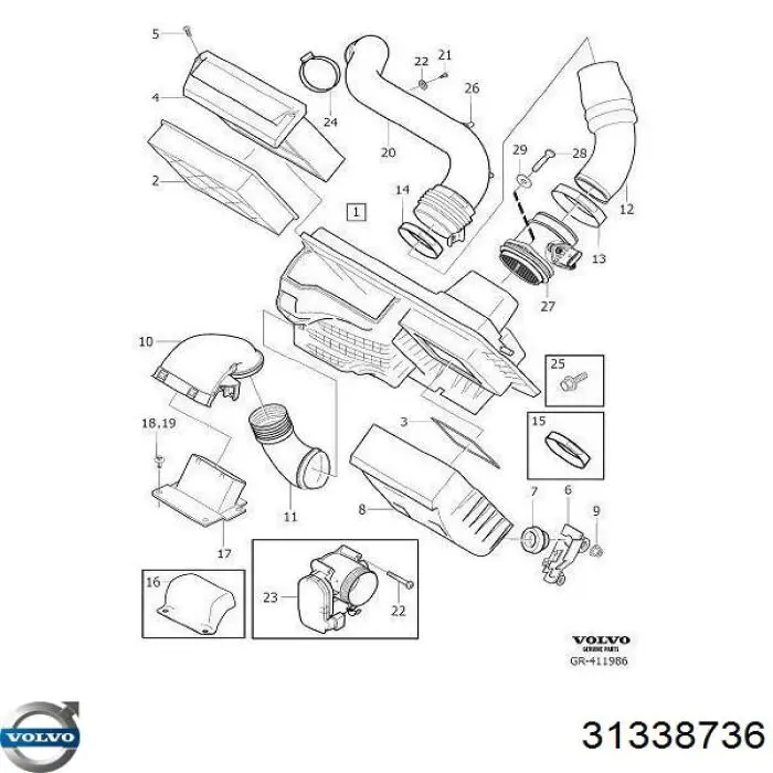 Купить 31338736 Volvo 