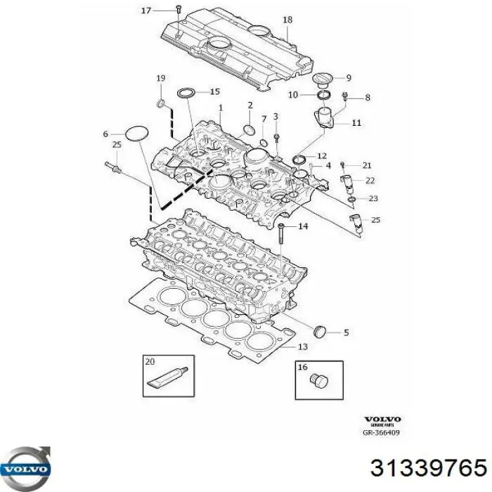 Крышка мотора декоративная Volvo 31339765 цена, от 14.09 USD