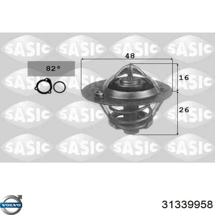 31339958 Volvo Авто термостат