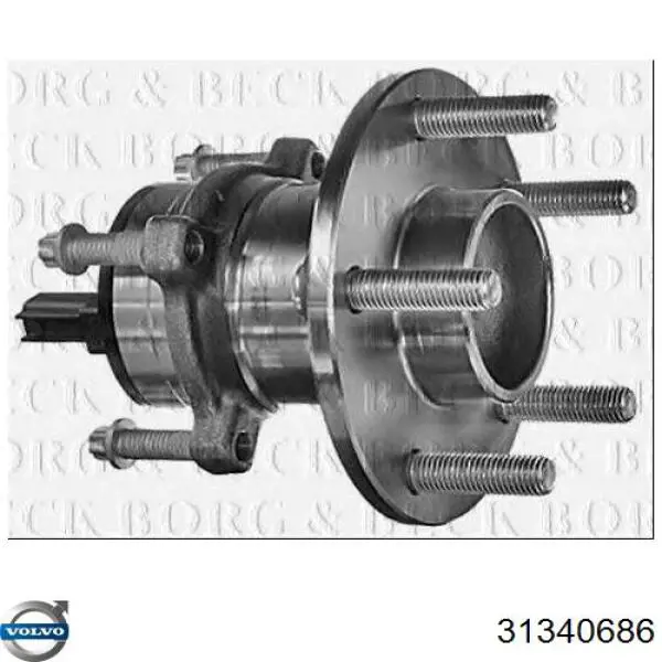 Купить 31340686 Volvo Задняя шпиндель