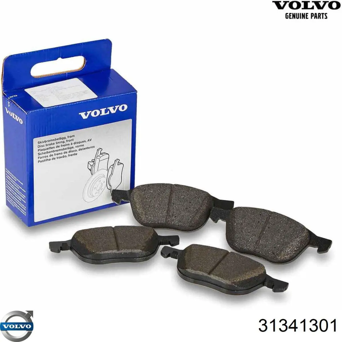 Sapatas do freio dianteiras de disco Volvo 31341301 preço, a partir de 41,95 USD