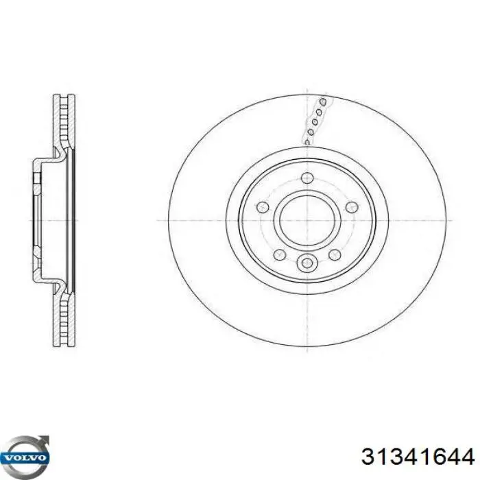 Купить 31341644 Volvo Ротор тормозной