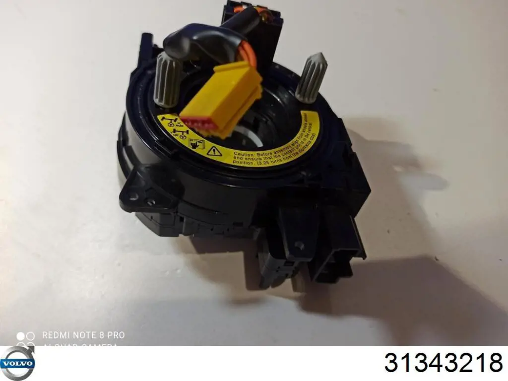 31343218 Volvo Anel AIRBAG de contato, cabo plano do volante
