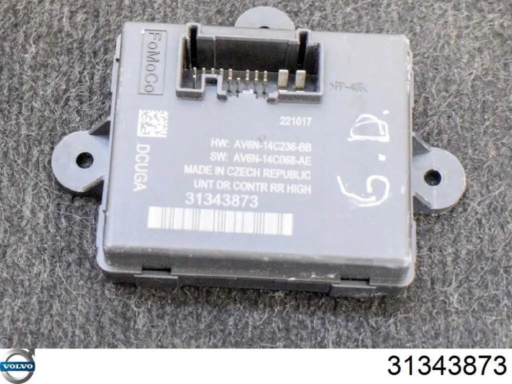 31343873 Volvo Блок комфорта задней двери