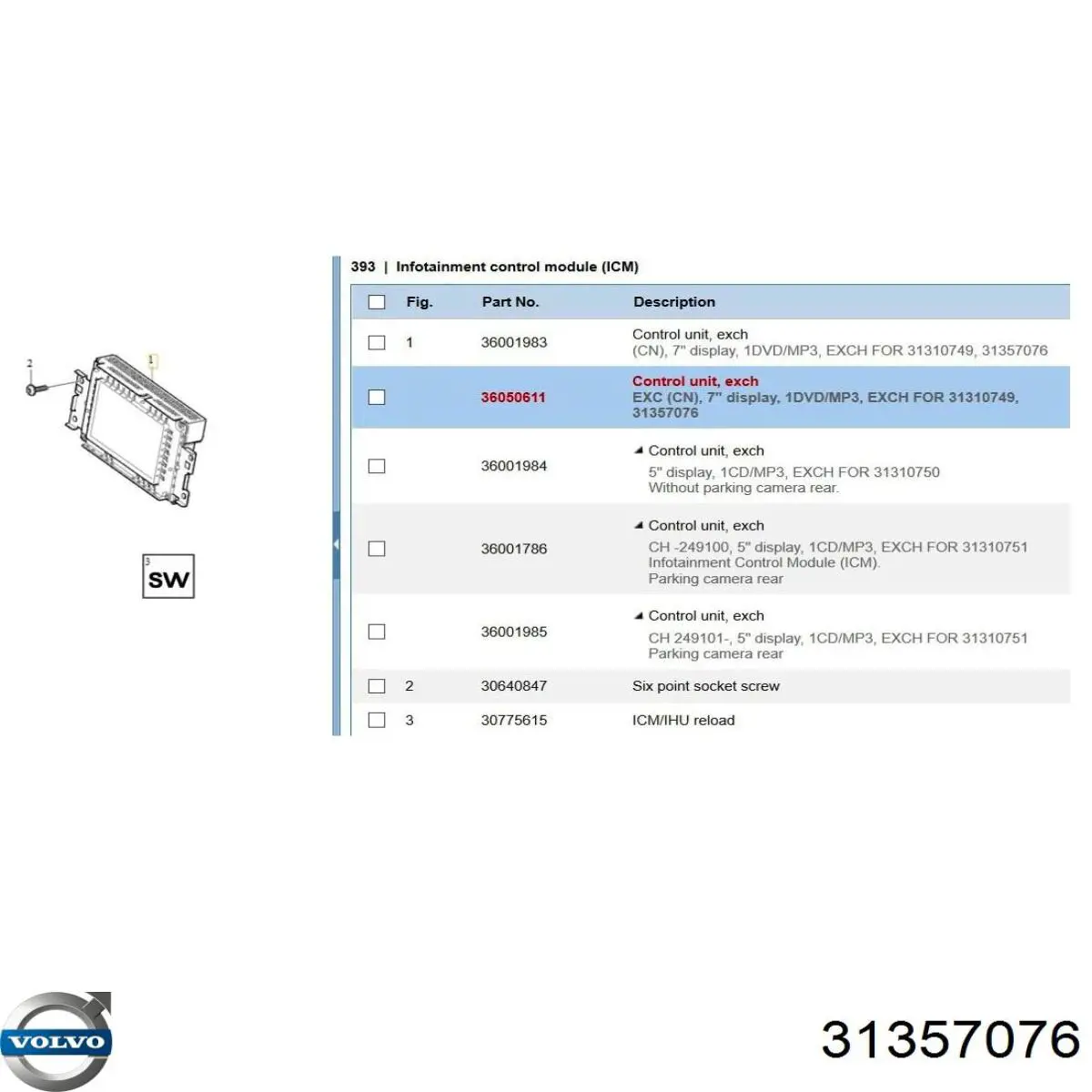  Volvo 31357076 цена, от 1434.39 USD
