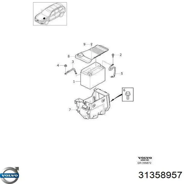 Аккумуляторная батарея (АКБ) VOLVO 31358957
