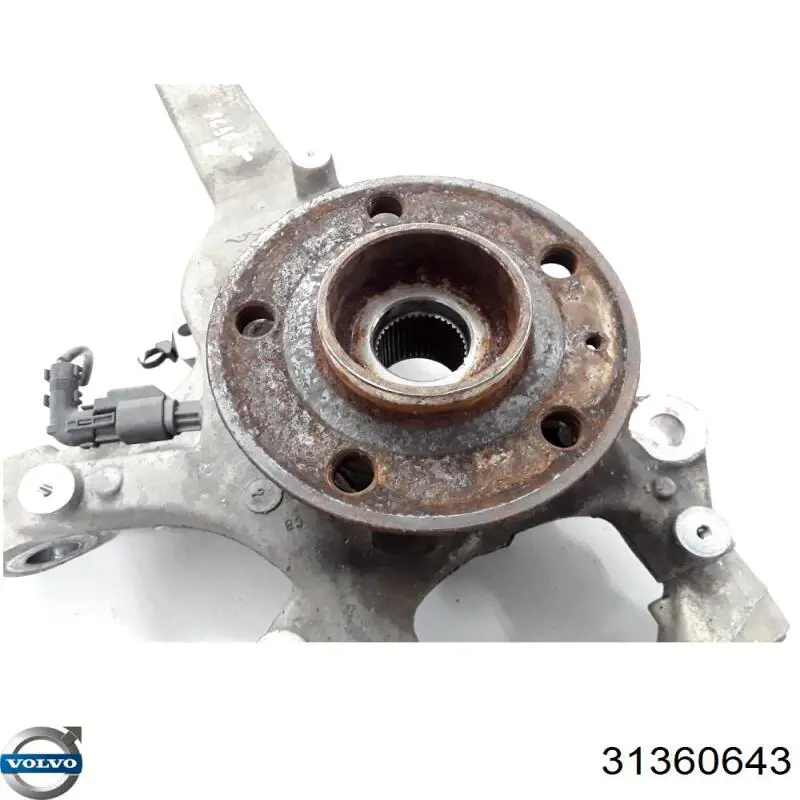 Цапфа (поворотный кулак) передний правый Volvo 31360643 цена, от 380.07 USD
